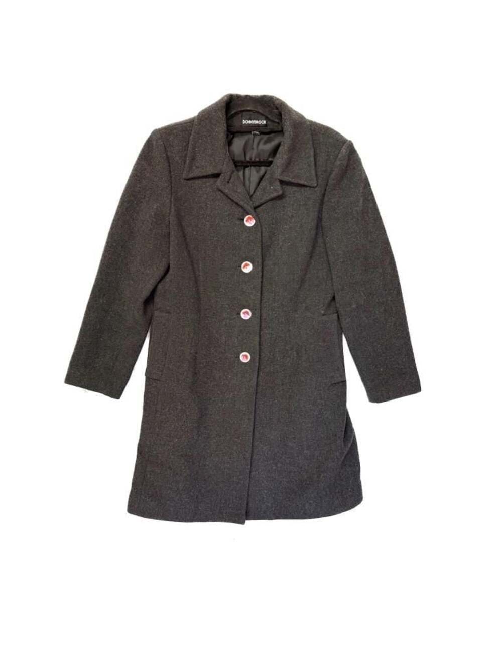Donnybrook Women's Charcoal Wool Blend Coat Size 10